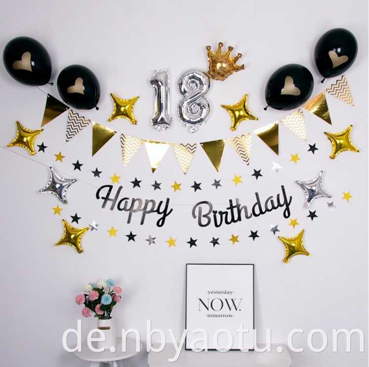 Pastell Macaroon Paper Banner Garland Fan Party Dekoration Alles Gute zum Geburtstag Party Set